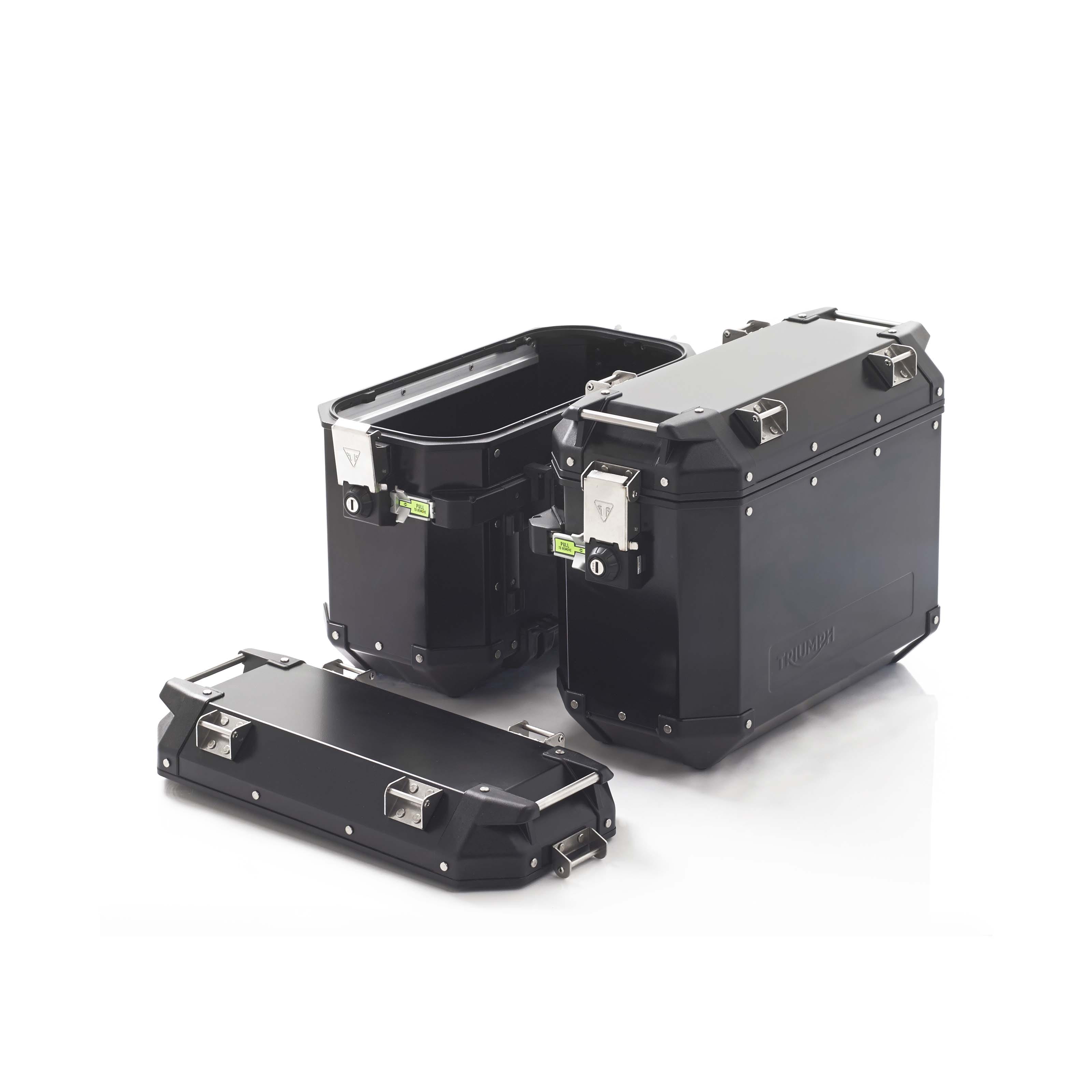 Expedition Aluminium Panniers (Black) Triumph Motorcycles